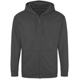Awdis Mens Full Zip Hoodie / Steel Grey